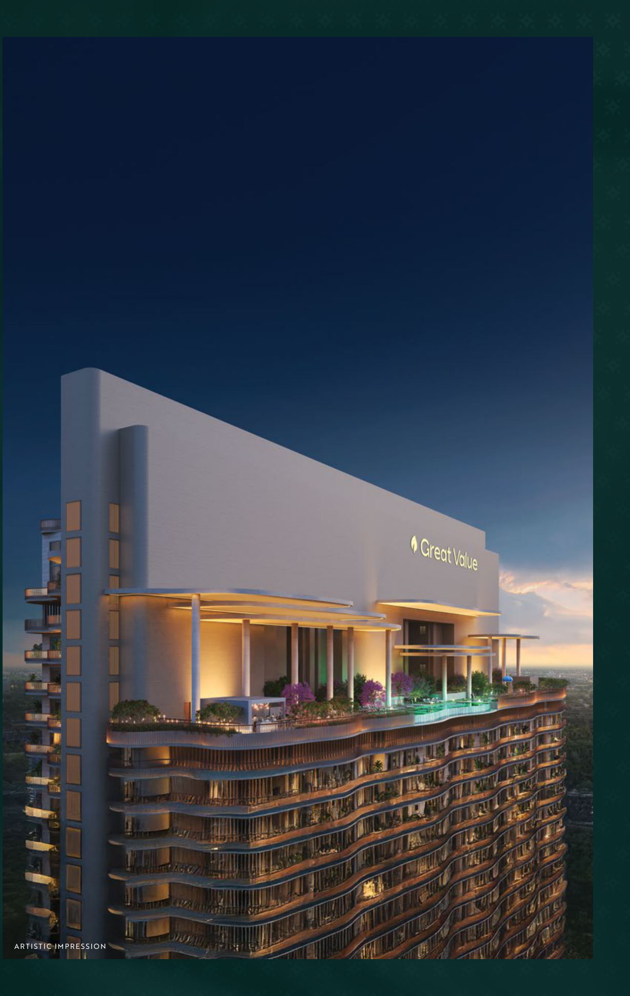 Great Value Ekanam Infinite Luxury Rooftop Pool and Elevation